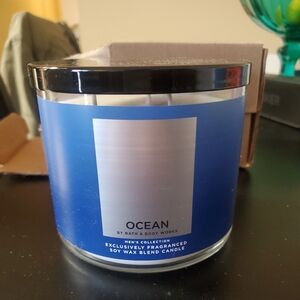 Bath and Body Works 3 wick candle Ocean, men's collection